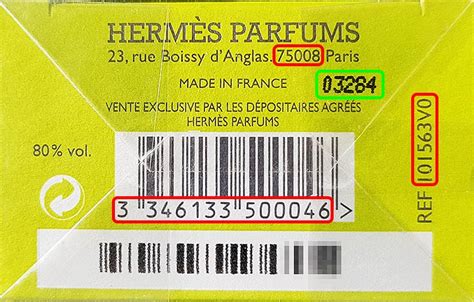 hermes perfume expiry date|Analyze Hermes batch code (lot number) to check production .